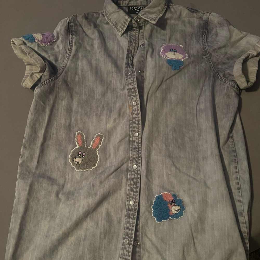 Lazy oaf button up jean dress